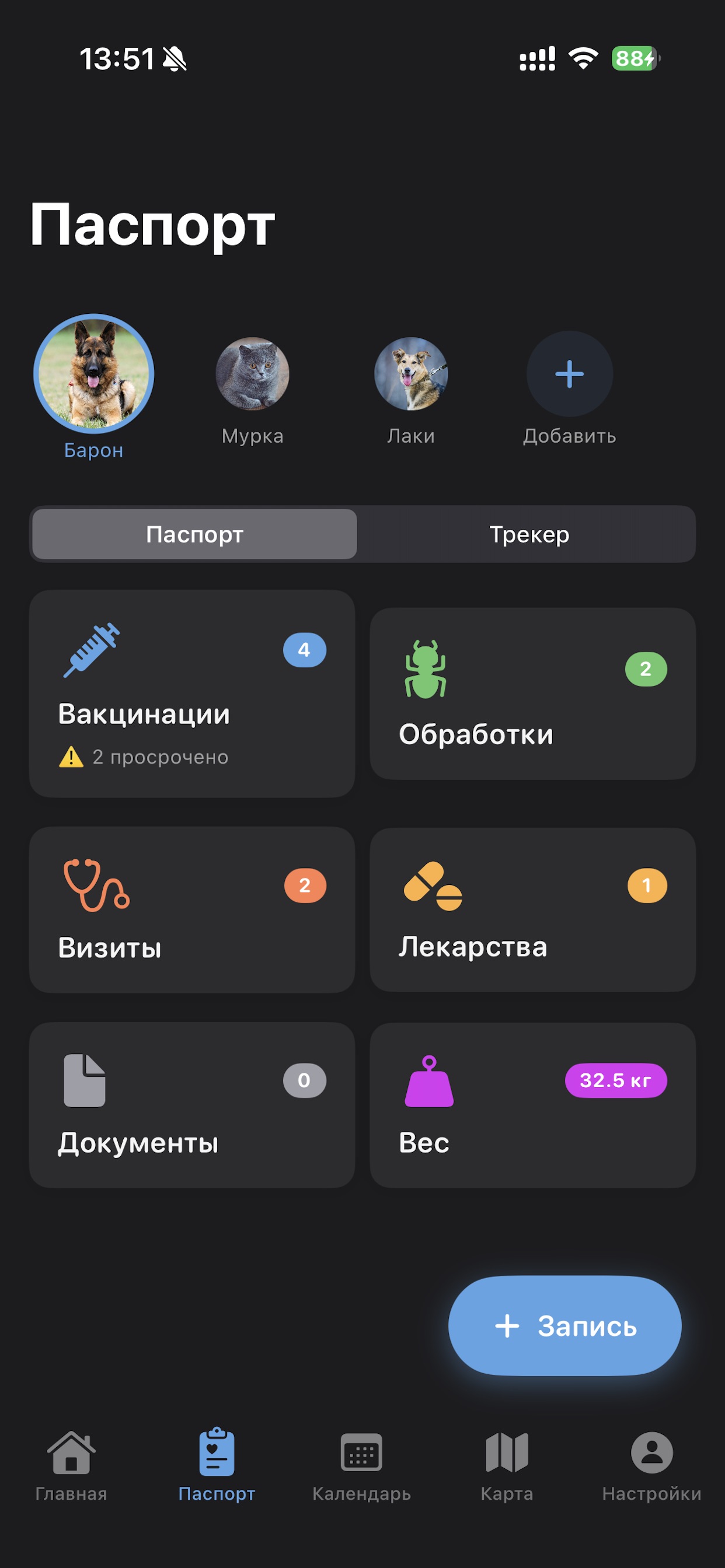 ВетКнижка — Паспорт